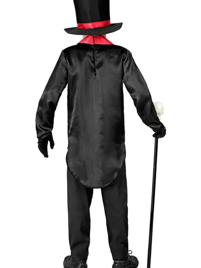 Kostüm "DIA DE LOS MUERTOS" in Schwarz/ Rot