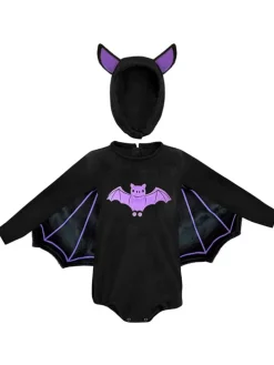 Kostüm "FLEDERMAUS AUS PLÜSCH" in Schwarz