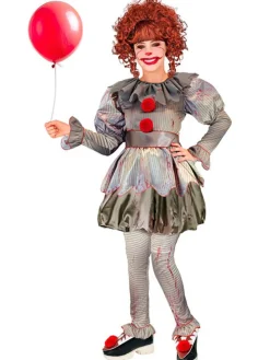 Kostüm "KILLER CLOWN" in Grau