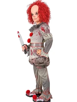 Kostüm "KILLER CLOWN" in Grau