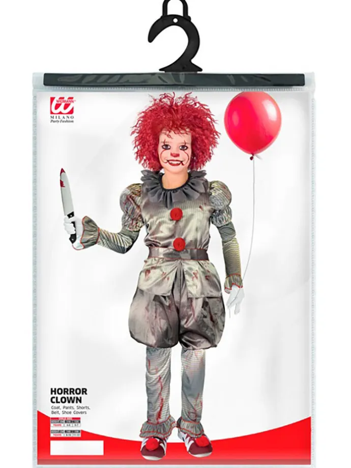 Kostüm "KILLER CLOWN" in Grau