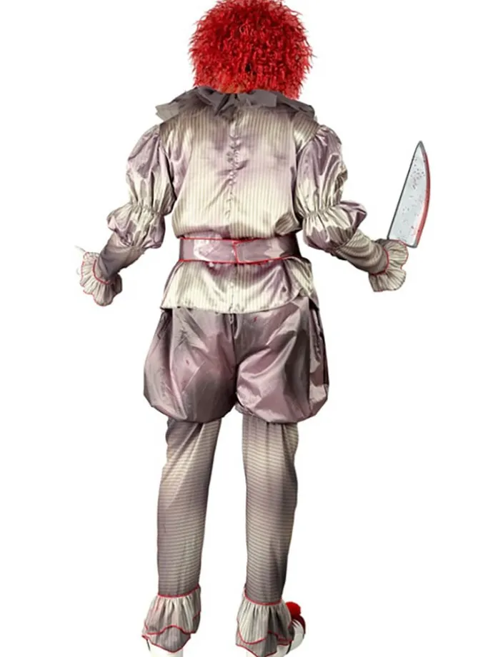 Kostüm "KILLER CLOWN" in Grau