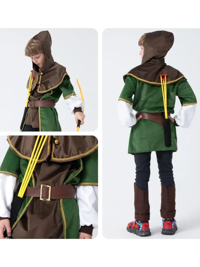 Kostüm „Robin Hood“ inklusive in Braun/grün