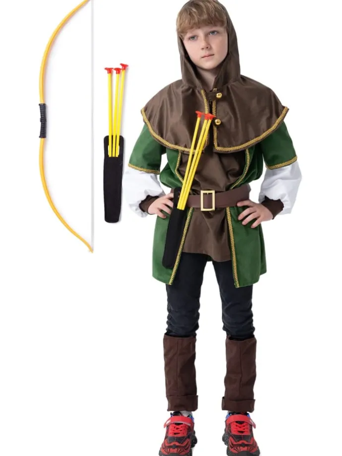 Kostüm „Robin Hood“ inklusive in Braun/grün