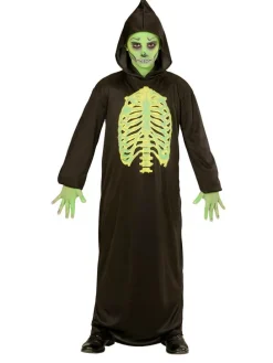 Kostümcape "TOXIC REAPER" in Schwarz/ Hellgrau