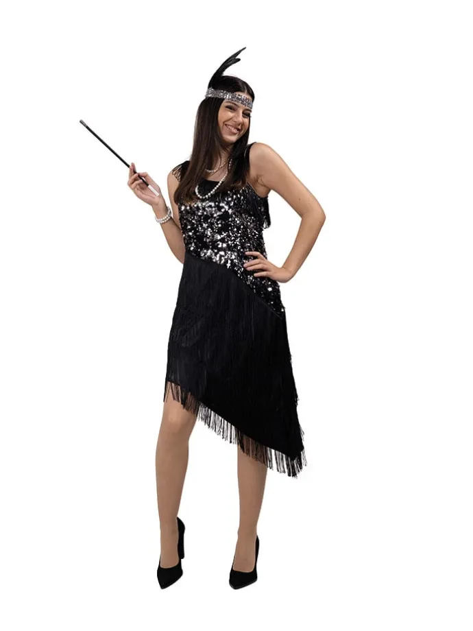 Kostümkleid "Charleston" in Schwarz