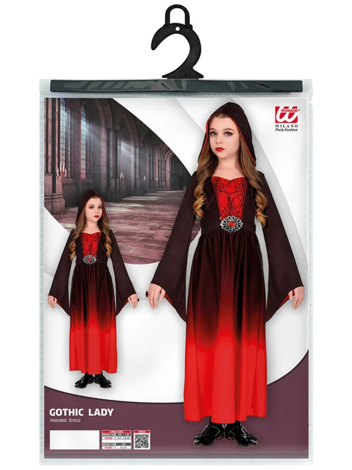 Kostümkleid "GOTHIC GIRL" in Schwarz/ Grau