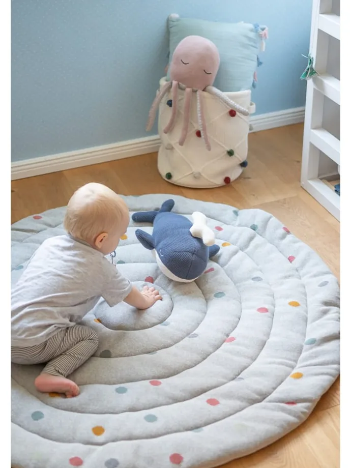 Krabbeldecke in Grau - Ø 120 cm