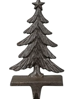 Kranzhalter "Tanne" in Schwarz - (B)12 x (H)22 x (T)11 cm