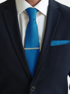 Krawatten-Set in Royalblau