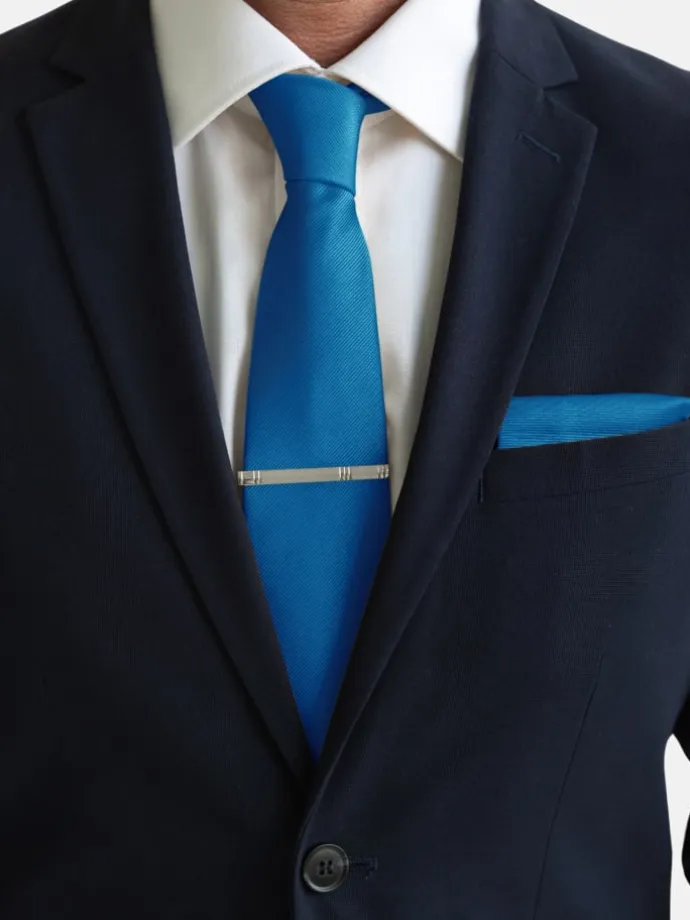 Krawatten-Set in Royalblau