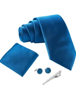 Krawatten-Set in Royalblau
