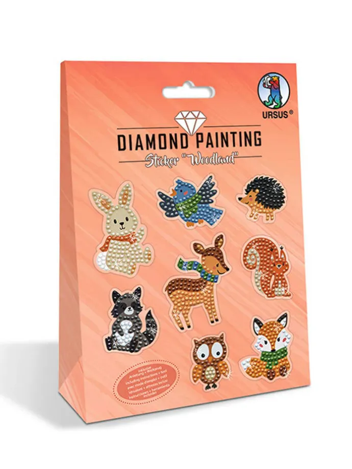 Kreativset "Diamond Painting Sticker - Woodland" in Bunt