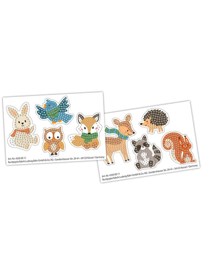 Kreativset "Diamond Painting Sticker - Woodland" in Bunt