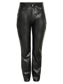 Kunstleder Hose PU Beschichtet NMANDY in Schwarz
