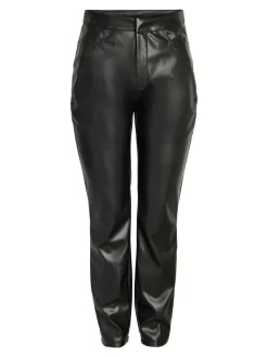 Kunstleder Hose PU Beschichtet NMANDY in Schwarz