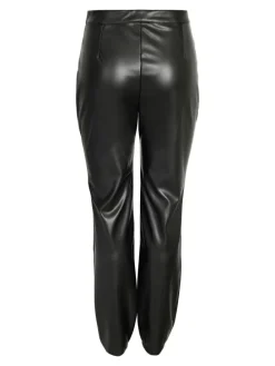 Kunstleder Hose PU Beschichtet NMANDY in Schwarz