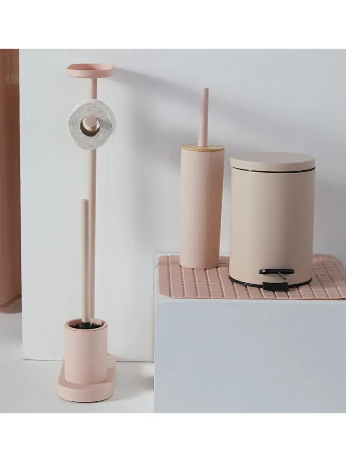 Kunststoff-Badematte in Rosa - (L)50 x (B)50 cm