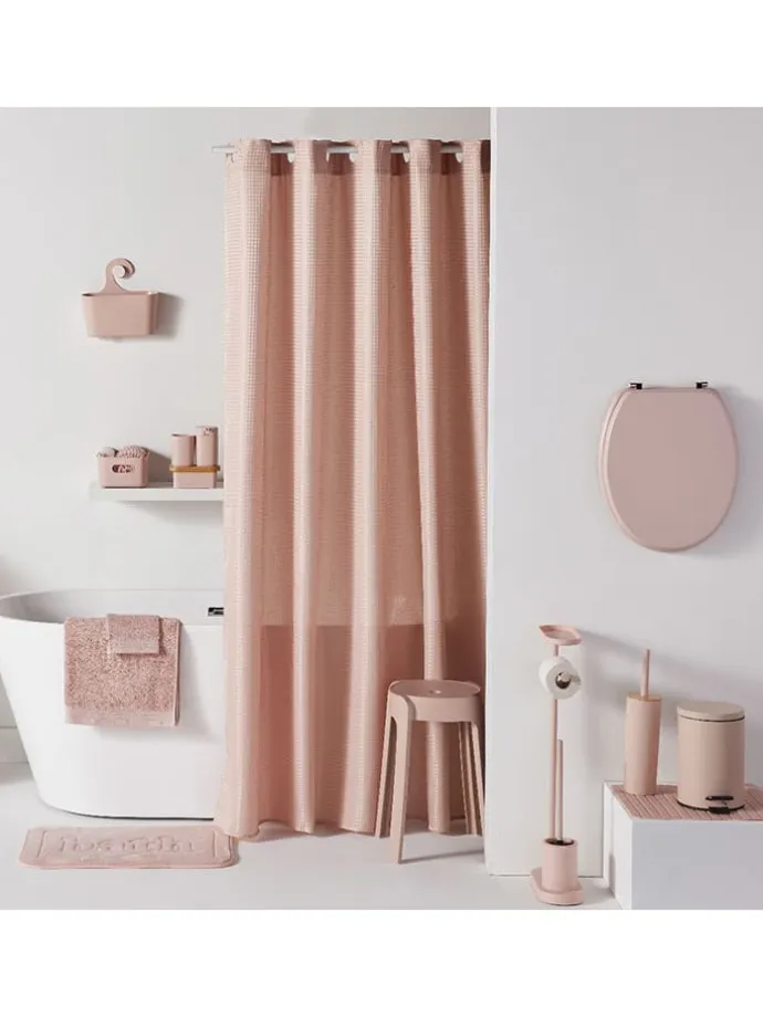 Kunststoff-Badematte in Rosa - (L)50 x (B)50 cm