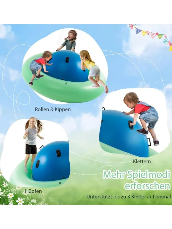 Kuppelwippe aufblasbar ab 5 Jahren in Grün