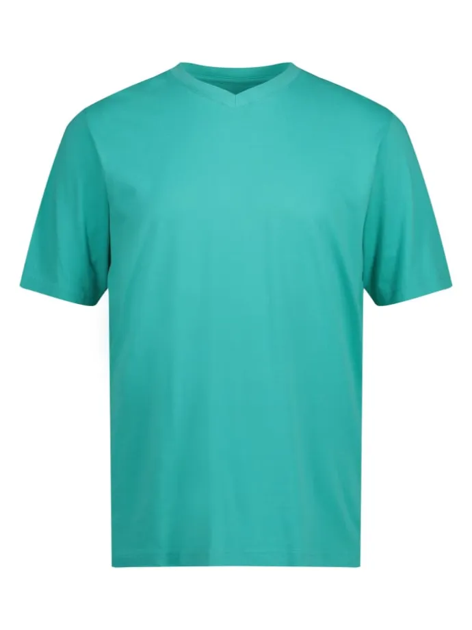 Kurzarm T-Shirt in helles karibikgrün