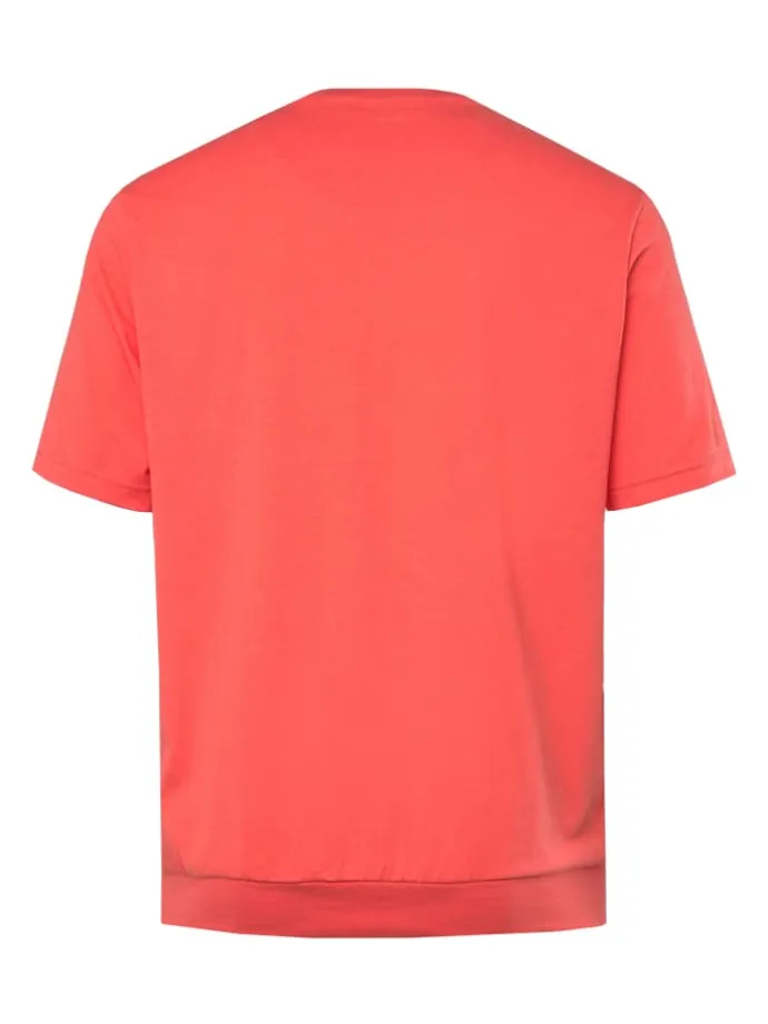 Kurzarm T-Shirt in koralle