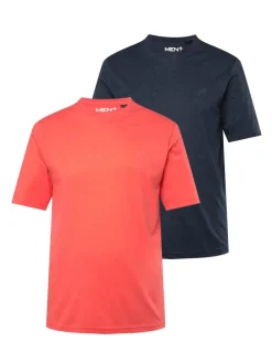 Kurzarm T-Shirt in koralle