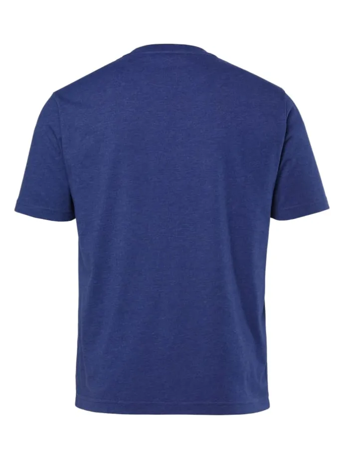 Kurzarm T-Shirt in nachtblau