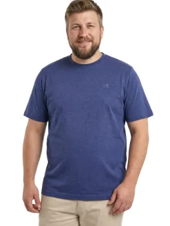 Kurzarm T-Shirt in nachtblau