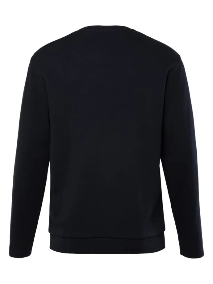 Kurzarm T-Shirt in navy blau