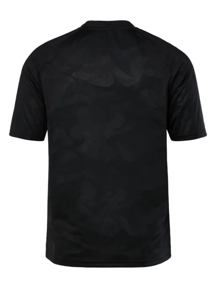 Kurzarm T-Shirt in schwarz