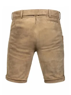 Kurze Wildbock Lederhose Adam in natur