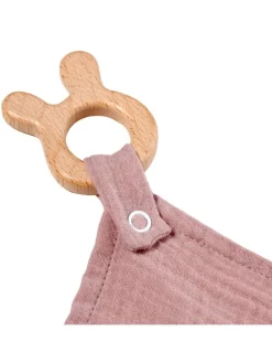 Kuscheltuch Musselin Hase Rosa