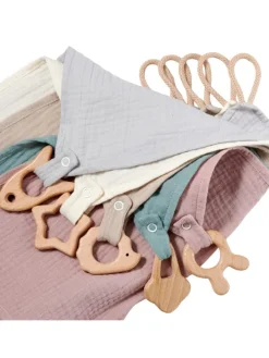 Kuscheltuch Musselin Hase Rosa
