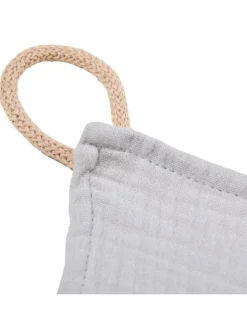 Kuscheltuch Musselin Rakete Grau