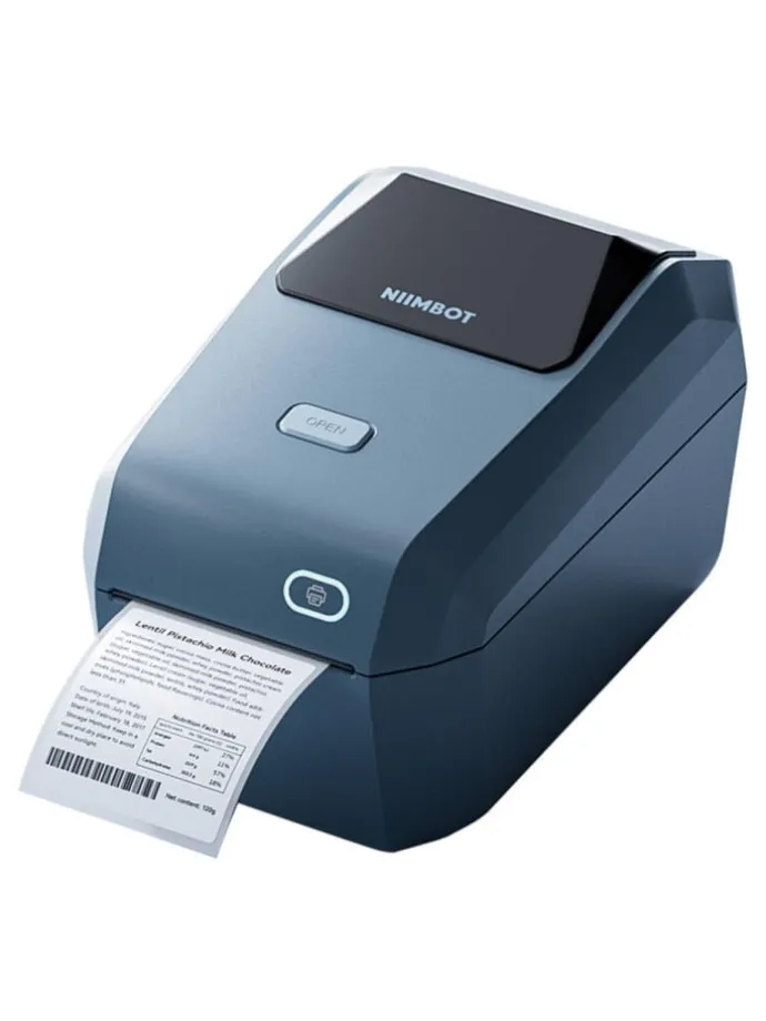 K3W Tragbarer Etikettendrucker Bluetooth Blau
