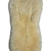 Lammfellauflage "Milky sand" in Natur - (L)77 x (B)35 cm