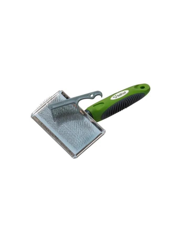 Lammfellbürste mit Reinigungskamm TOP