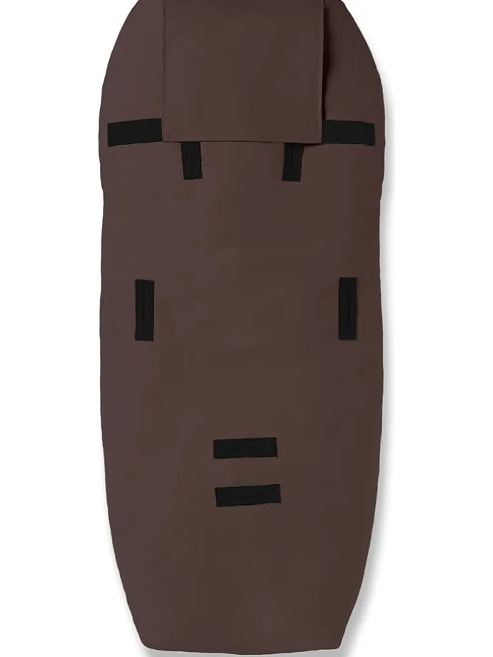 Lammfell-Fußsack "Alaska" in Braun - (L)95 x (B)34 cm