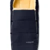 Lammfell-Fußsack "Alaska" in Dunkelblau - (L)95 x (B)35 cm