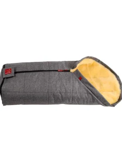 Lammfell-Fußsack "Iglu" in Anthrazit - (L)93 x (B)45 cm