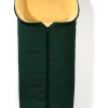 Lammfell-Fußsack "Iglu" in Dunkelgrün - (L)95 x (B)34 cm