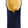Lammfell-Fußsack in Dunkelblau - (L)80 x (B)34 cm