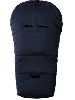 Lammfell-Fußsack in Dunkelblau - (L)80 x (B)34 cm