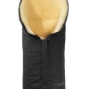 Lammfell-Fußsack in Schwarz - (L)80 x (B)34 cm