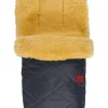 Lammfell-Fußsack "Natura" in Dunkelblau - (L)85 x (B)45 cm