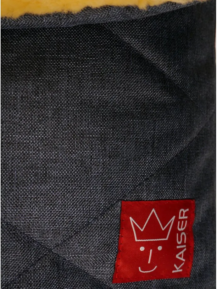 Lammfell-Fußsack "Natura" in Dunkelblau - (L)85 x (B)45 cm