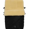 Lammfell-Fußsack "Polar" in Schwarz - (L)85 x (B)43 cm