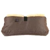 Lammfell-Handwärmer "Big Double" in Braun - (L)45 x (B)22 cm