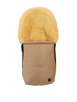 Lammfell-Kuschelsack "Emma" in Sand - (B)40 x (L)80 cm